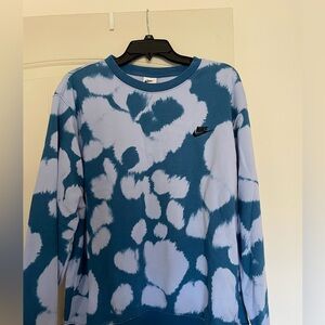 Nike Blue and White Sweatshirt
